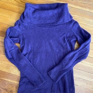 Vintage 100% Cashmere Purple Turtleneck